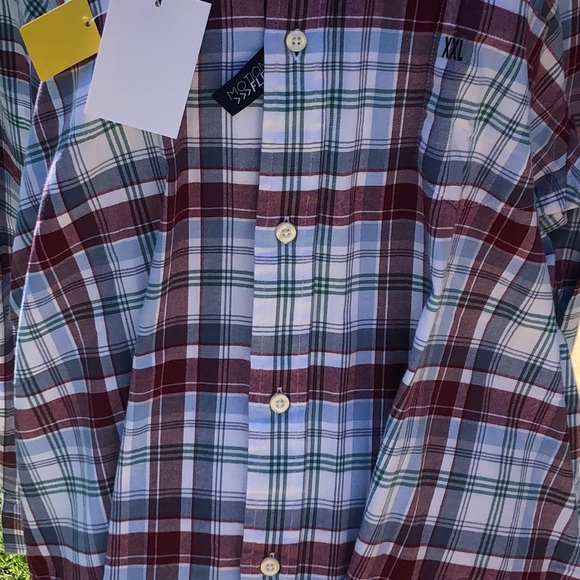 Crown & Ivy Mens Long Sleeve Red Maple Shirt - Picture 2 of 5